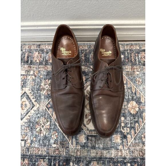 Allen Edmonds Made in USA Montgomery Split Toe Oxford Shoes in Brown Size 11 D - Picture 2 of 7